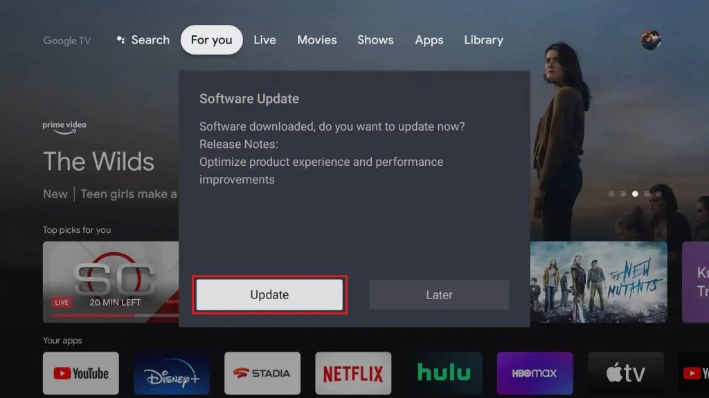 Update TCL Google TV