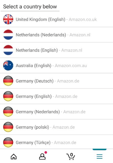 Click on any language and change it on your app