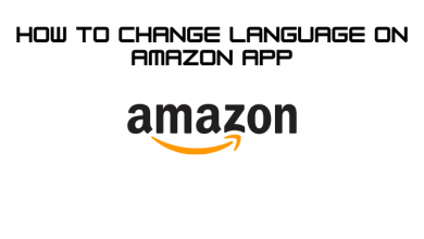 How to change Language on Amazon app