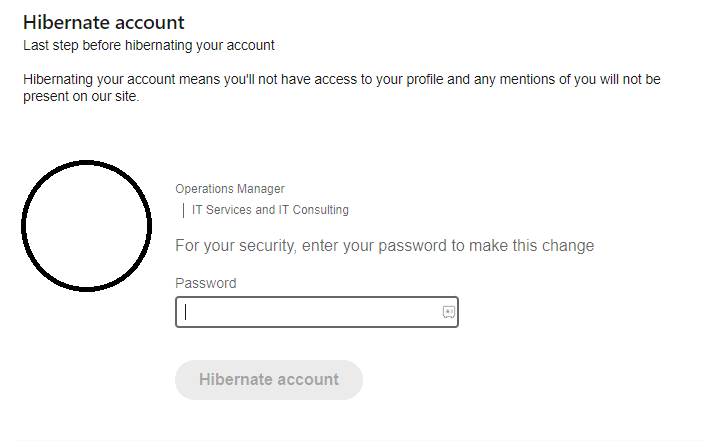 How to deactivate LinkedIn account