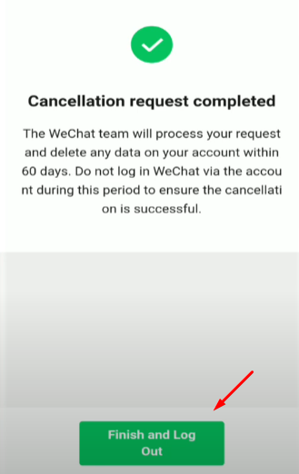 How to delete WeChat Account