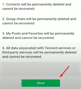How to delete WeChat Account