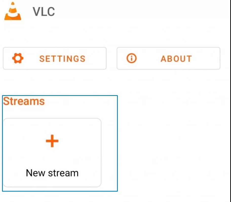 Tap Streams to add IPTV url