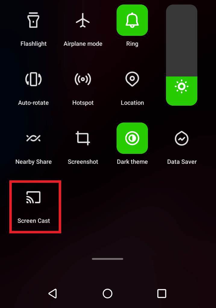 Scree cast icon Android
