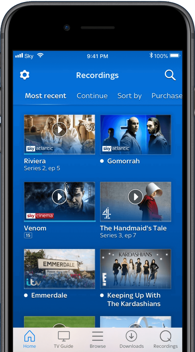 Watch Sky Go on Samsung TV from iPhone