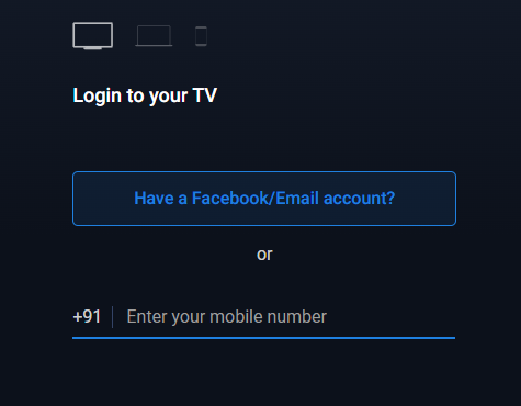 Steps to activate Hotstar on Samsung TV