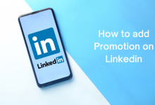 How to add Promotion on Linkedin