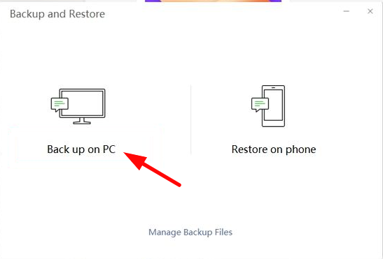 WeChat app settings