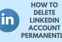 how to delete linkedin account