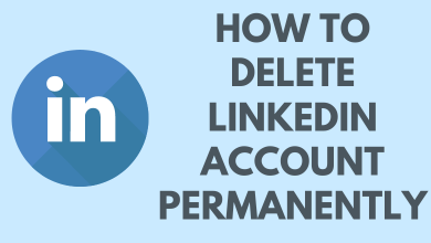 how to delete linkedin account