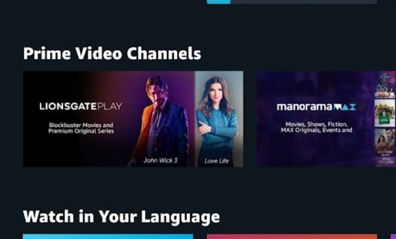 Scroll to Prime Video Channels