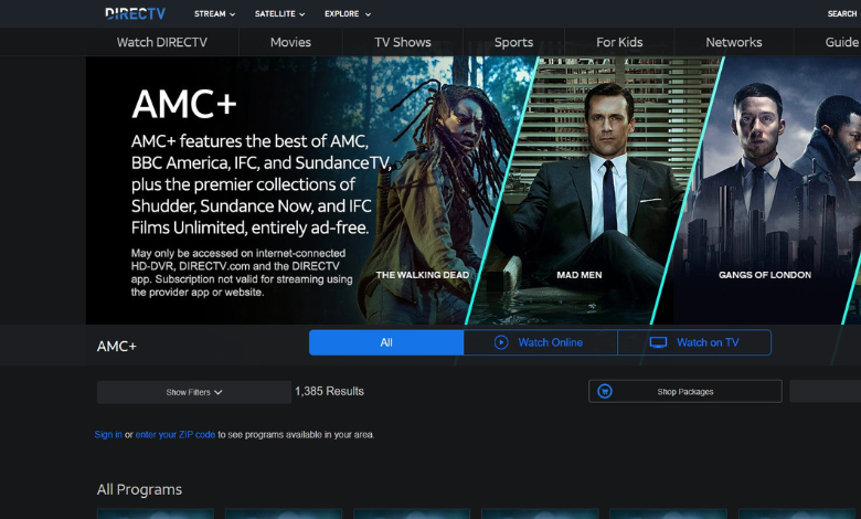 Get AMC Plus free trial from DirecTV