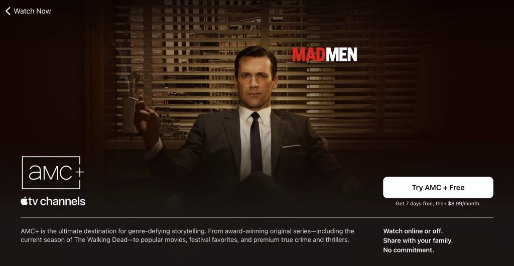 Get AMC Plus free trial from Apple TV