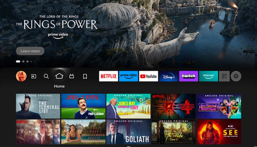 Search for Amazon Prime Video on TCL Fire TV