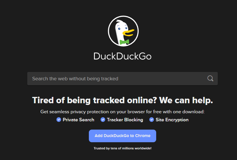 DuckDuckGo Dark Mode