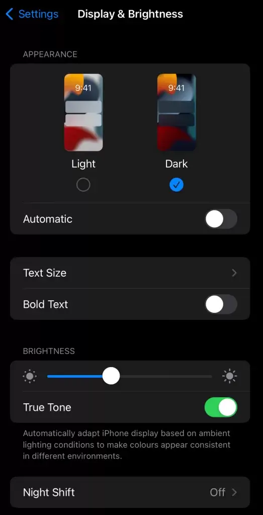 choose the Dark option to Enable Duolingo Dark Mode