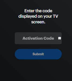 Enter activation code of Fox Sports  on Apple TV