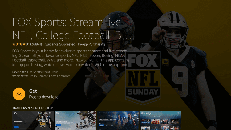 Install Fox Sports to Stream FIFA World Cup on Firestick