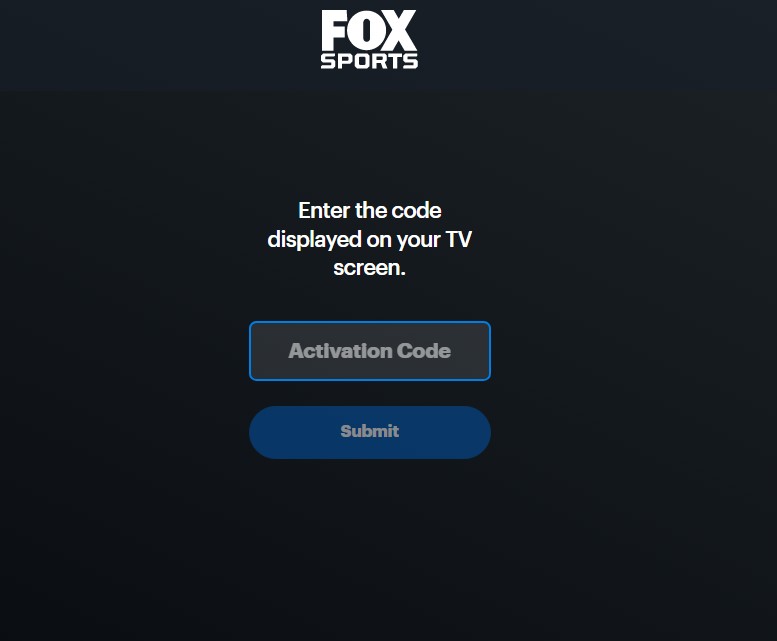 FOX Sports activation on Firestick