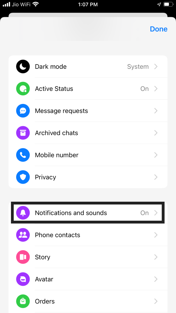 Navigate Notifications and Sound