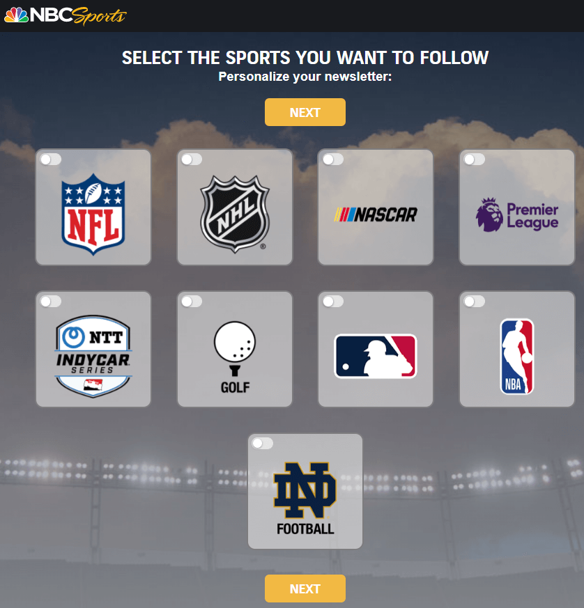 Select Games on NBC Sports