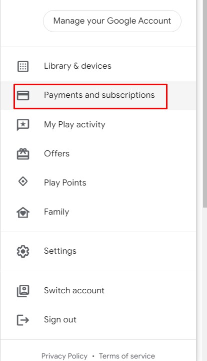 Canceling subscription on Desktop