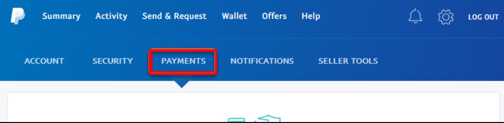 Payments tab