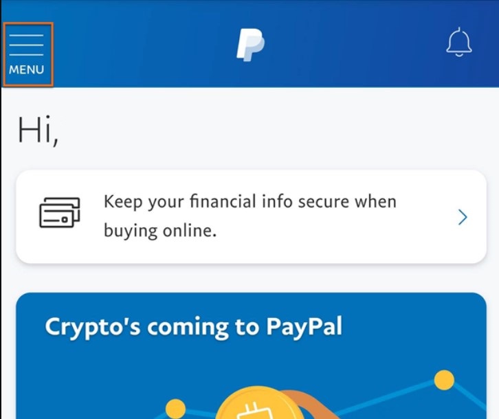 PayPal mobile browser