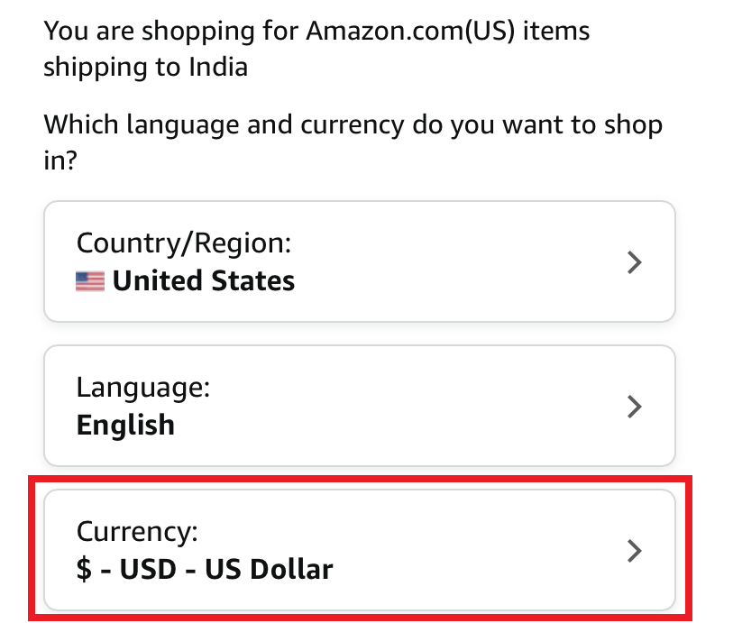 How to Change Currency on Amazon App