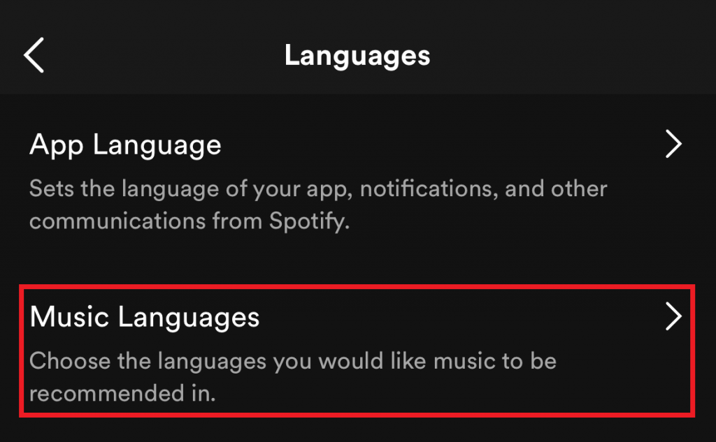 Change music language on SpotifyChange music language on Spotify