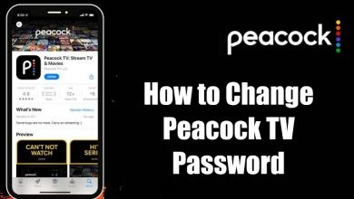 How to Change Peacock Password