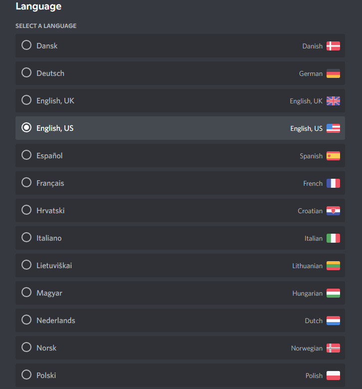 How to Change language on Discord