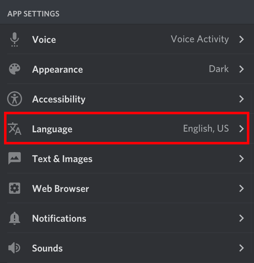 How to Change language on Discord