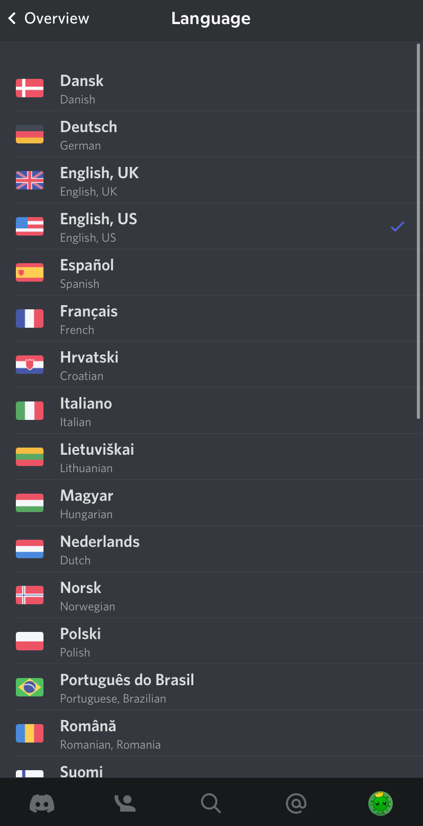 How to Change language on Discord