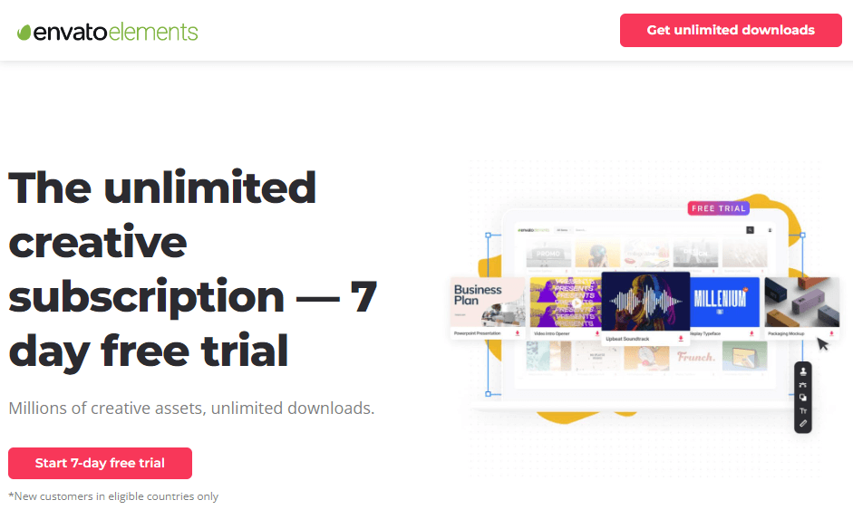 Click on the Start 7-day free trial button 