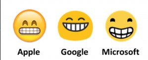 Same emoji on different platforms