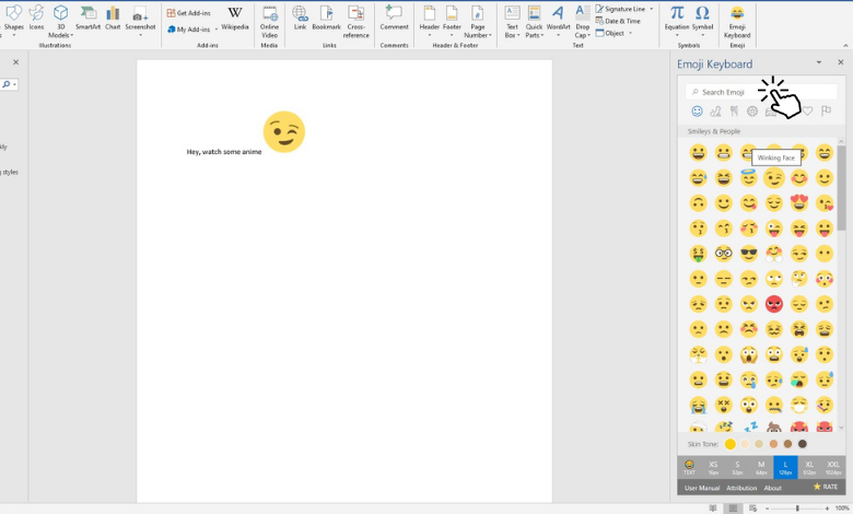 How to Insert Emoji in Microsoft Word - TechOwns