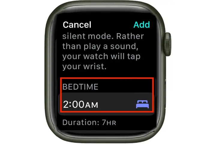  set the Bedtime on your Apple watch