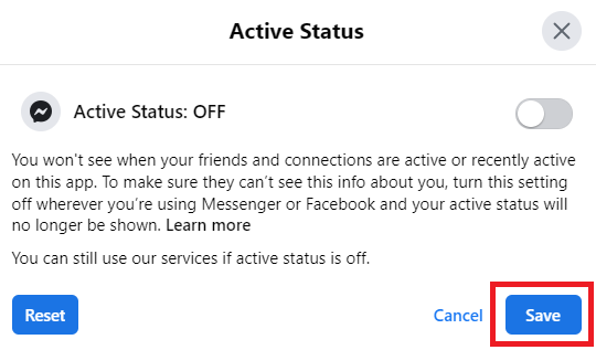 How to Turn Off Active Status in Facebook Messenger