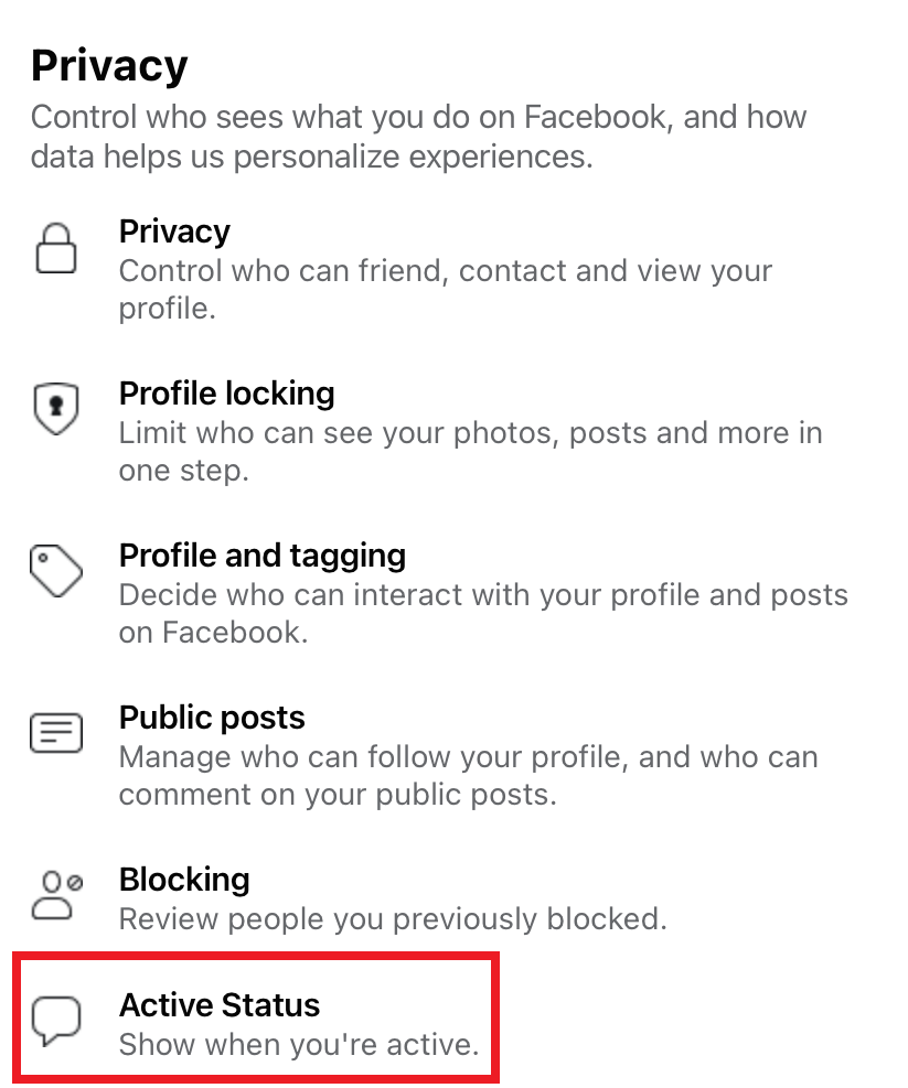 How to Turn Off Active Status in Facebook Messenger