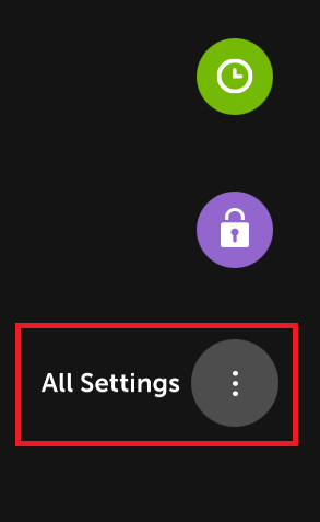 Tap on the All Settings icon