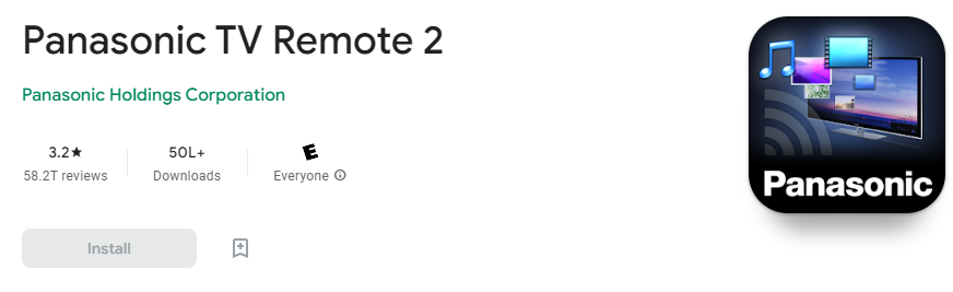 Install app to turn on Panasonic TV without Remote
