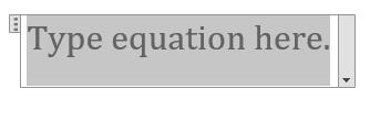 Insert Delta Symbol using Equation Blocks