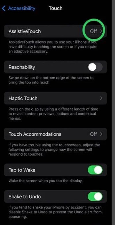 Unmute iPhone using AssistiveTouch