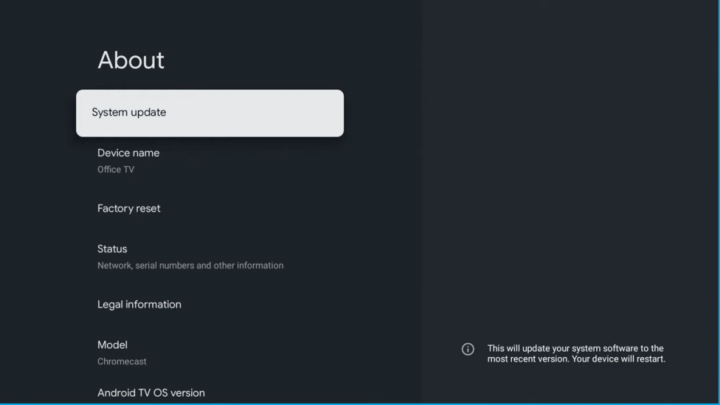 How to Update Toshiba Google TV