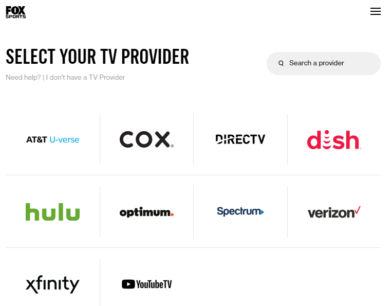 Cable TV providers for Fox sports to Watch FIFA World Cup on LG Smart TV