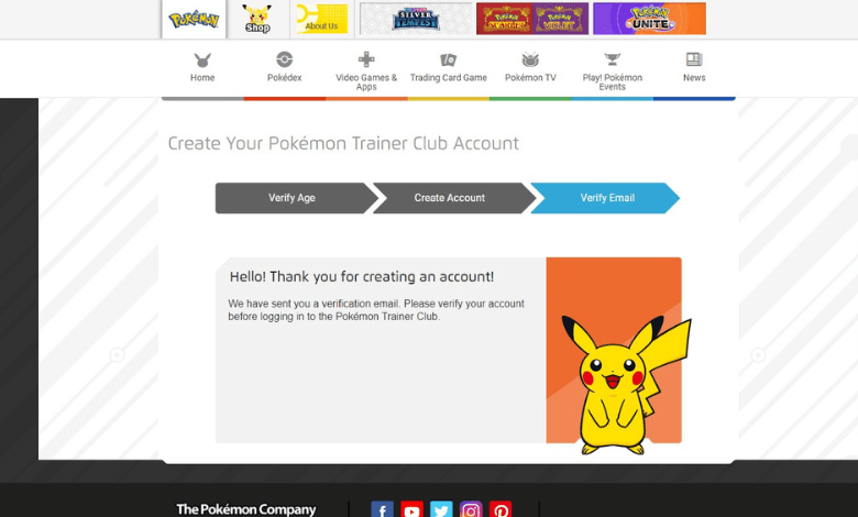 Verify Email to create Pokemon Go account