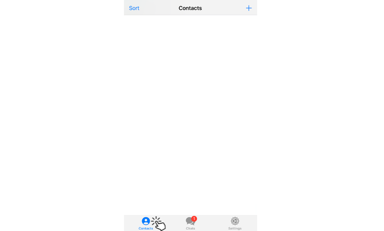 Select Contacts to delete Telegram contacts