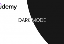 Udemy dark mode
