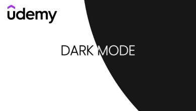 Udemy dark mode